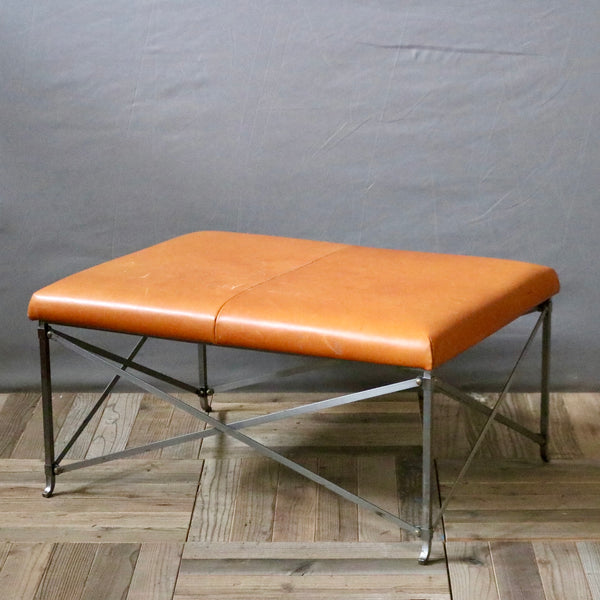 0124 レザースツール/メタル脚