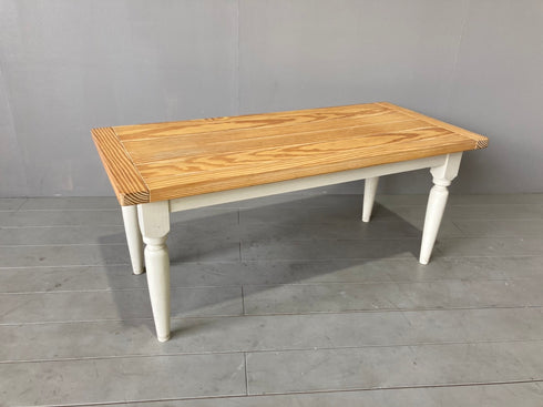 0167 ローテーブル ナチュラル×ホワイト