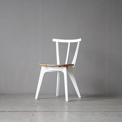 0172 チェアー ナチュラル×ホワイト/ウッド