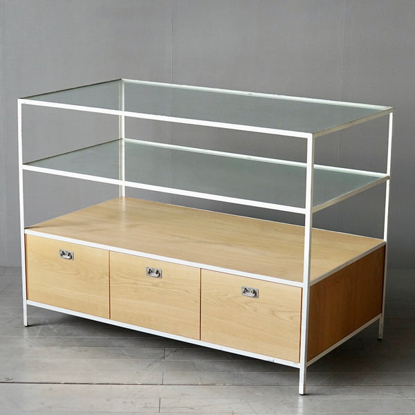 0208 収納付きガラスシェルフ