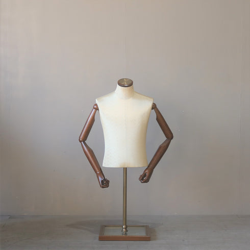 0281 トルソ メンズ 茶色腕 什器