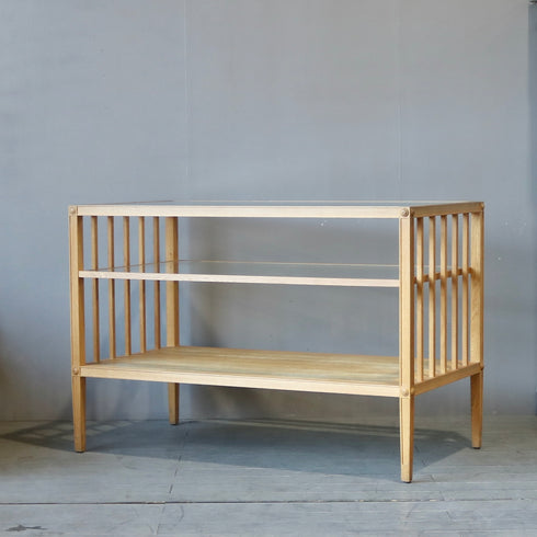 0414 ウッドフレームガラスシェルフ