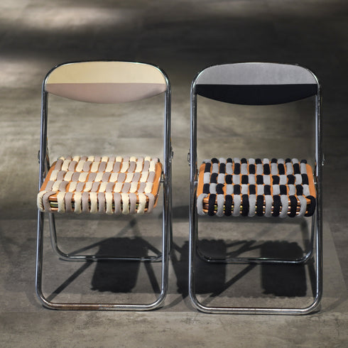 Y-07 アップサイクル折り畳みイス 2脚SET