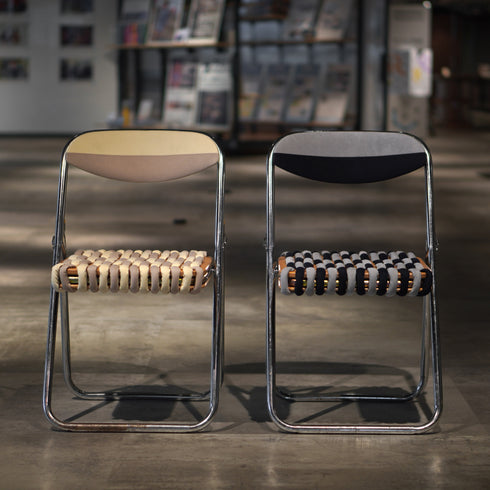 Y-07 アップサイクル折り畳みイス 2脚SET