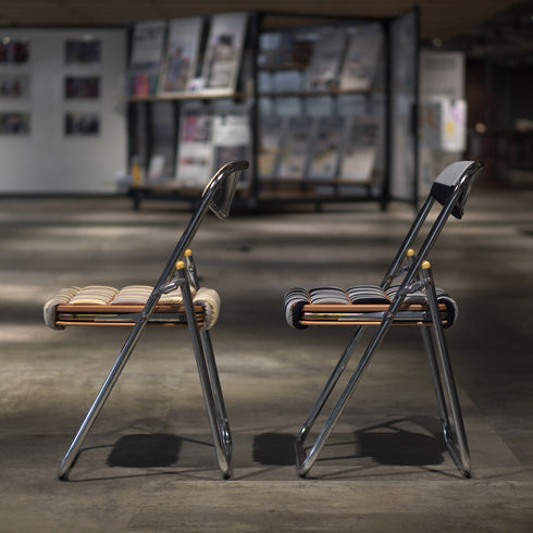 Y-07 アップサイクル折り畳みイス 2脚SET