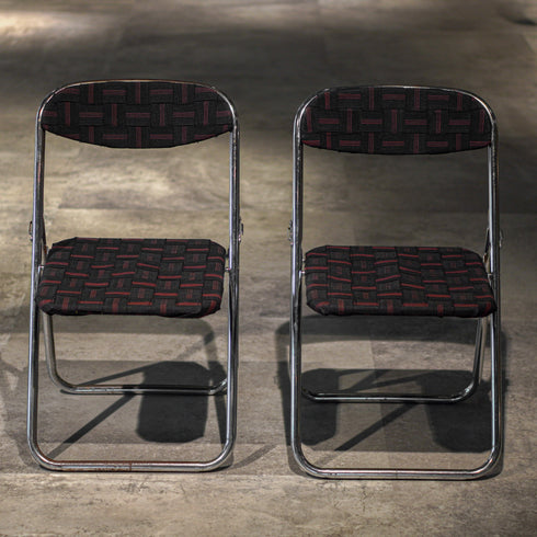 Y-08 アップサイクル折り畳みイス 2脚SET