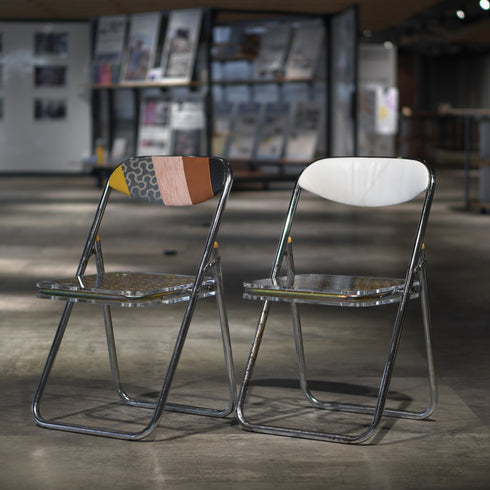 Y-05 アップサイクル折り畳みイス 2脚SET