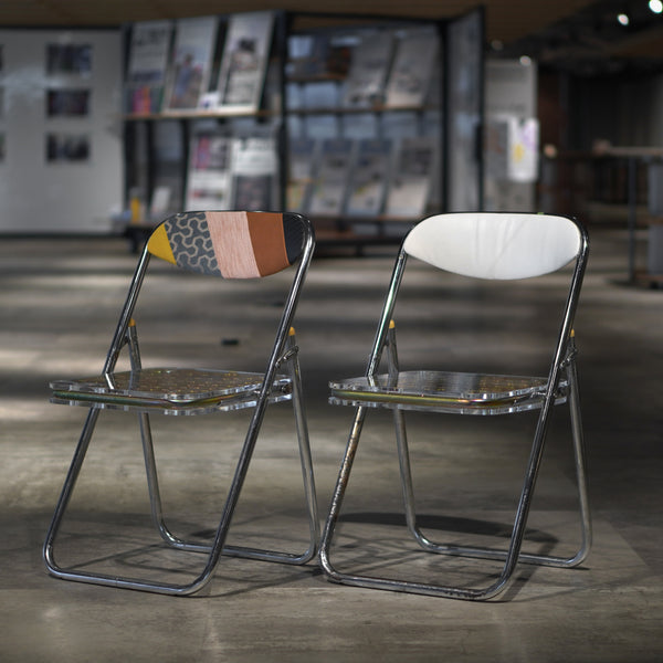 Y-05 アップサイクル折り畳みイス 2脚SET