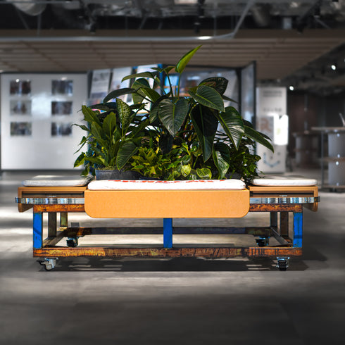 Y-16 植栽スクエアベンチ キャスター付き