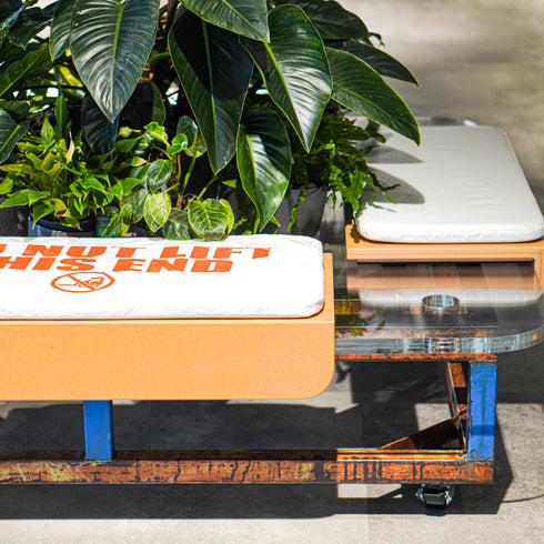 Y-16 植栽スクエアベンチ キャスター付き