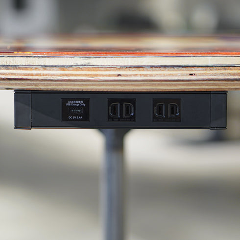 Y-21 スノーボードテーブル 円形 コンセント付き