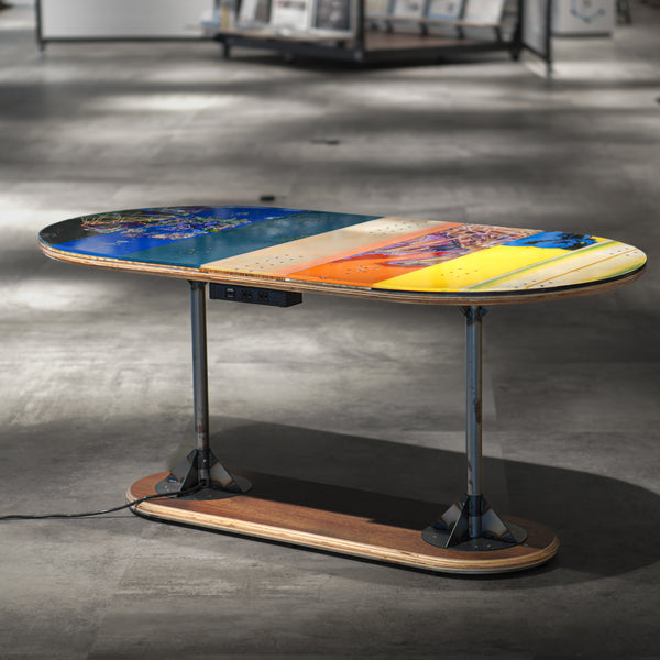 Y-22 スノーボードテーブル オーバル型 コンセント付き