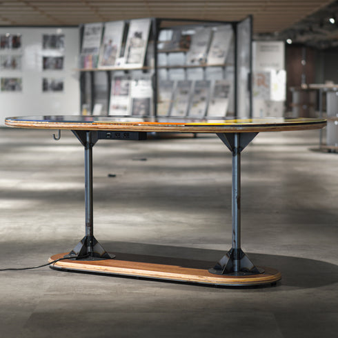 Y-22 スノーボードテーブル オーバル型 コンセント付き