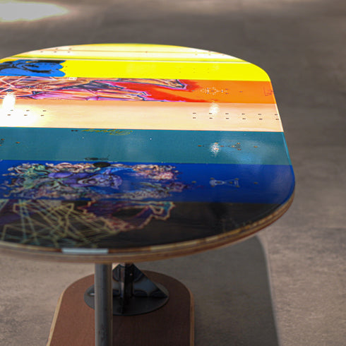 Y-22 スノーボードテーブル オーバル型 コンセント付き