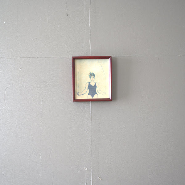 ヴィンテージウォールアート Bo Watanabe「Jumping Rope」デジタルプリント 人物画【配送ランクSS】【k42】