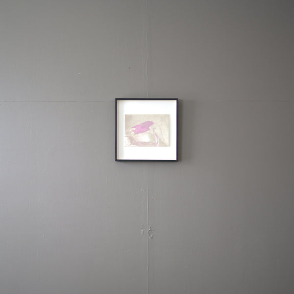 ヴィンテージウォールアート Ryo Watanabe「Diane undressing」リトグラフ 人物画 グレージュ×ピンク【配送ランクSS】【k44】