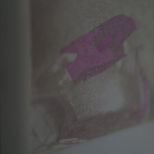 ヴィンテージウォールアート Ryo Watanabe「Diane undressing」リトグラフ 人物画 グレージュ×ピンク【配送ランクSS】【k44】