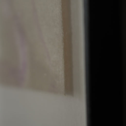 ヴィンテージウォールアート Ryo Watanabe「Diane undressing」リトグラフ 人物画 グレージュ×ピンク【配送ランクSS】【k44】