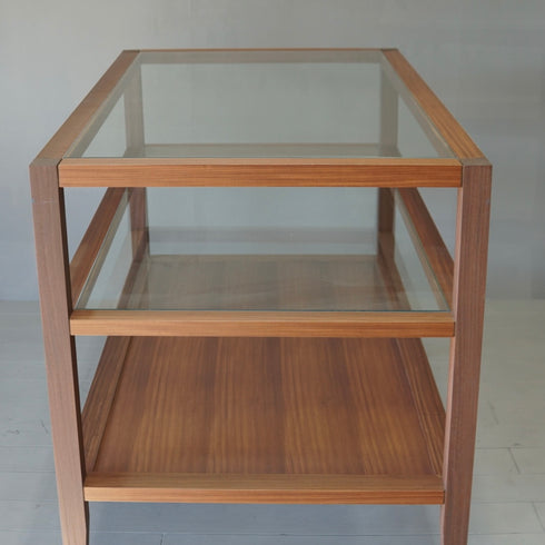 0043 シェルフ/ガラス×ウッド