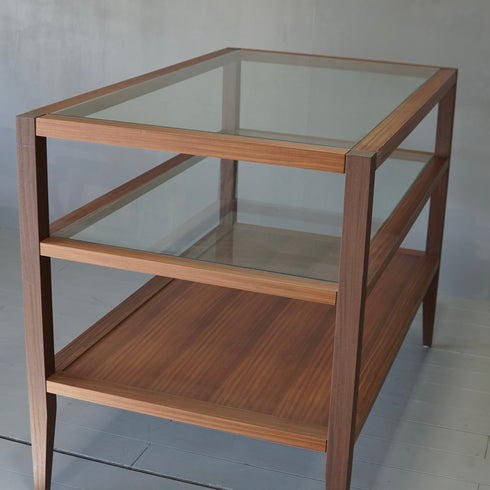 0043 シェルフ/ガラス×ウッド