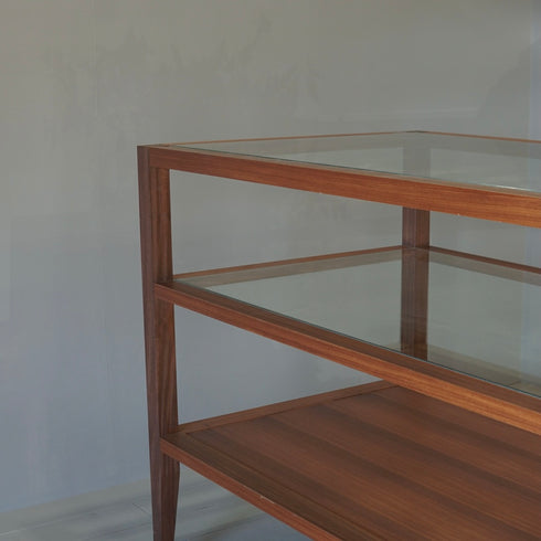 0043 シェルフ/ガラス×ウッド