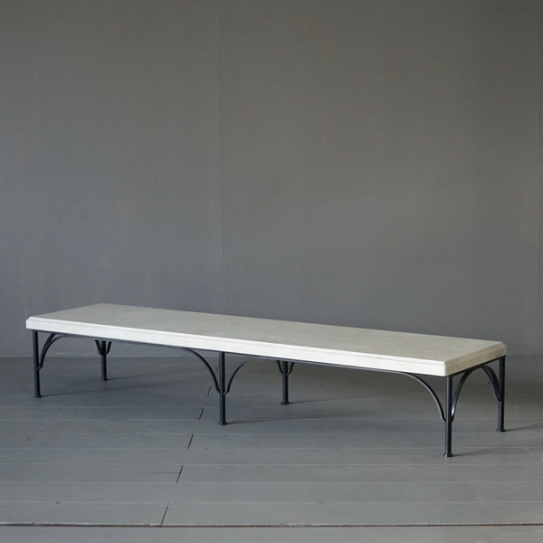 0049 ローテーブル/大理石×アイアン