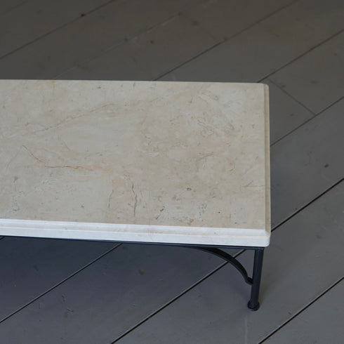 0049 ローテーブル/大理石×アイアン