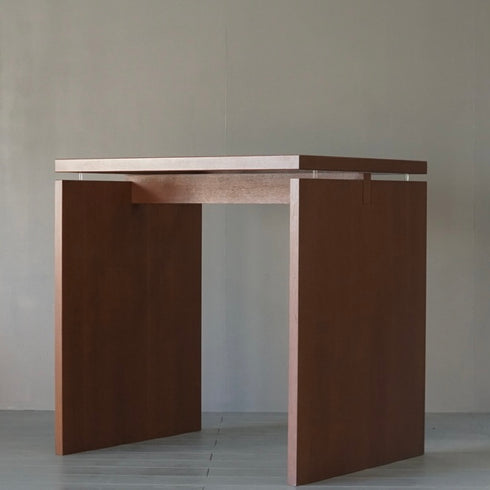 0053 テーブル/ガラス×ウッド