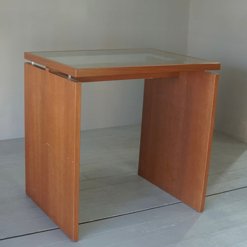 0053 テーブル/ガラス×ウッド