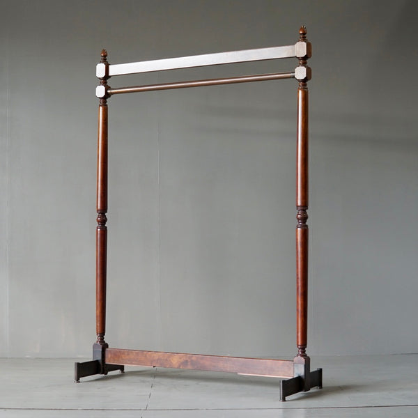 0063 木製ハンガーラック 高さ171㎝ 幅120㎝ 奥行き42㎝