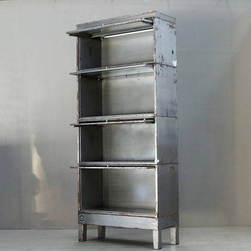 0100 ヴィンテージメタルシェルフ ライト付き