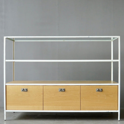 0208 収納付きガラスシェルフ