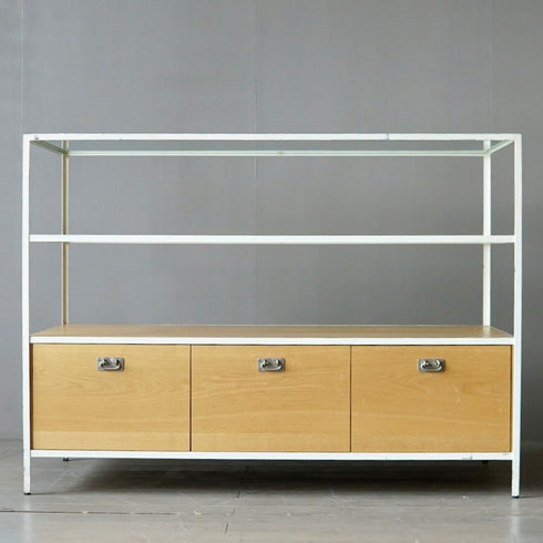 0208 収納付きガラスシェルフ