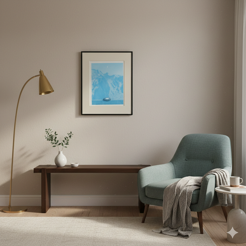 K15 アートポスター(複製) 黒フレーム マグリット風イメージ