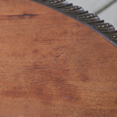 C553 オーバルサイドテーブル 折り畳み式 木製 アンティーク 高さ71㎝ 幅73㎝ 奥行54㎝