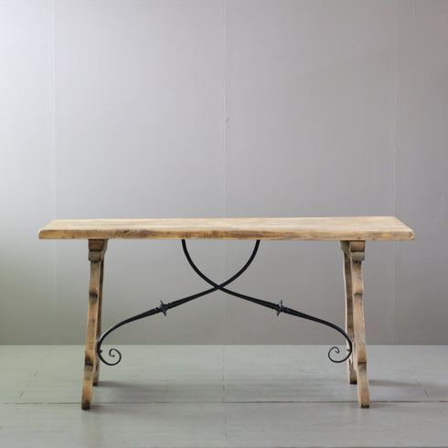 C560 テーブル ウッド×アイアン 輸入家具 高さ76㎝ 幅159㎝ 奥行78㎝