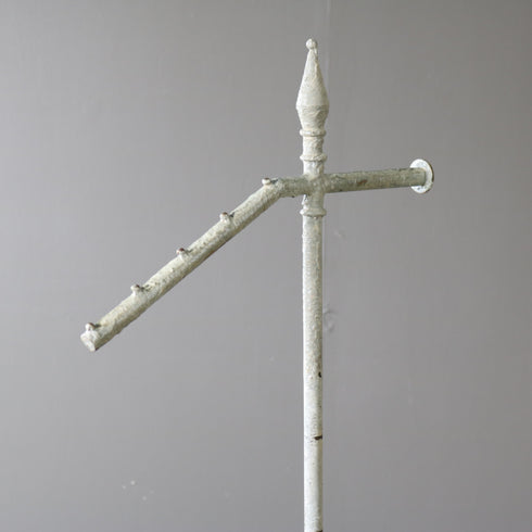 A573 ディスプレイハンガーラック 金属製 伸縮 什器 高さ124㎝ 幅35㎝ 奥行45㎝