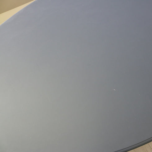 C577 オーバルテーブル 展示台 木製 什器 高さ80㎝ 幅178㎝ 奥行108㎝