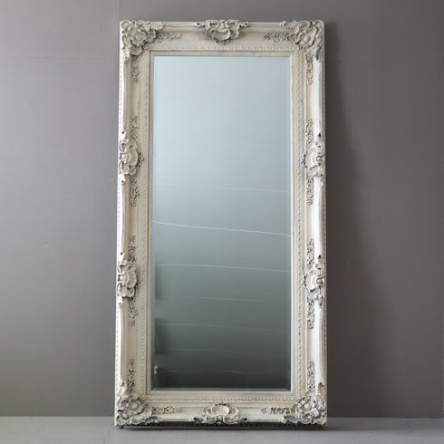 D578 大型ミラー 木製 什器 高さ204㎝ 幅104㎝ 奥行9㎝