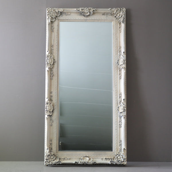 D578 大型ミラー 木製 什器 高さ204㎝ 幅104㎝ 奥行9㎝