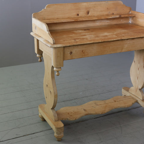 C580 アンティークデスク 木製 輸入家具 高さ97㎝ 幅98㎝ 奥行46㎝