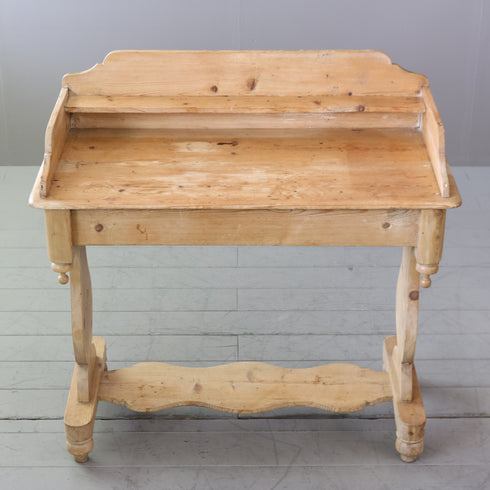 C580 アンティークデスク 木製 輸入家具 高さ97㎝ 幅98㎝ 奥行46㎝