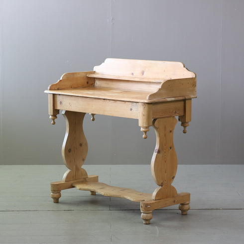 C580 アンティークデスク 木製 輸入家具 高さ97㎝ 幅98㎝ 奥行46㎝