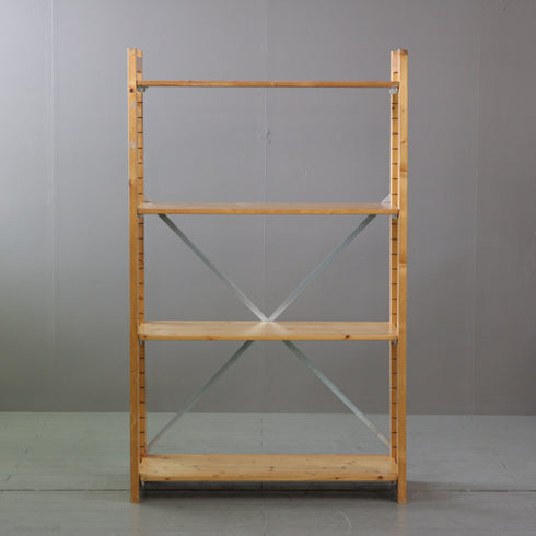 C582 4段ユニットシェルフ 木製 什器 高さ153㎝ 幅93㎝ 奥行40㎝