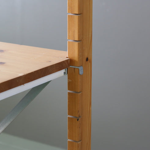 C582 4段ユニットシェルフ 木製 什器 高さ153㎝ 幅93㎝ 奥行40㎝