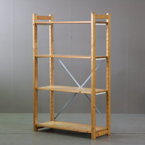 C582 4段ユニットシェルフ 木製 什器 高さ153㎝ 幅93㎝ 奥行40㎝