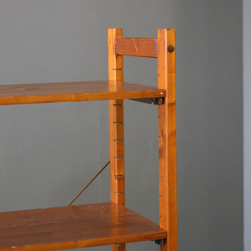 C318 4段ユニットシェルフ 木製 什器 高さ134㎝ 幅96㎝ 奥行42㎝