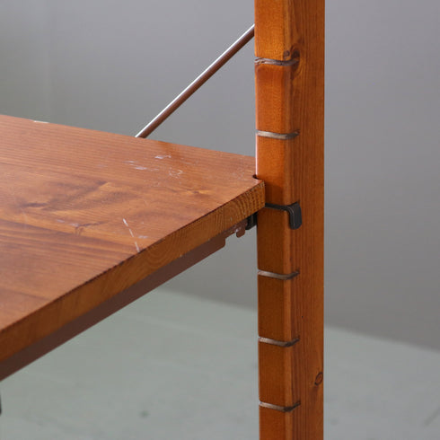 C318 4段ユニットシェルフ 木製 什器 高さ134㎝ 幅96㎝ 奥行42㎝