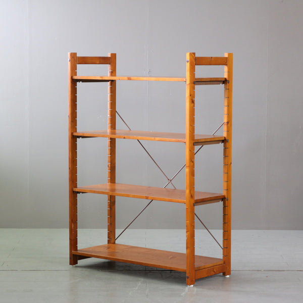 C318 4段ユニットシェルフ 木製 什器 高さ134㎝ 幅96㎝ 奥行42㎝