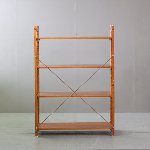 C318 4段ユニットシェルフ 木製 什器 高さ134㎝ 幅96㎝ 奥行42㎝